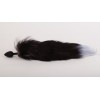 Фото товара: Силиконовая анальная пробка с длинным черным хвостом  Серебристая лиса, код товара: 47077-2/Арт.71892, номер 1