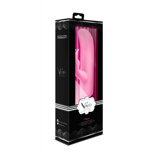Фото товара: Розовый вибратор с клиторальным отростком VILAIN BIANCA PASSION - 18 см., код товара: BL-48900/Арт.72765, номер 1