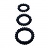 Фото товара: Набор из 3 ребристых эреционных колец TITAN, код товара: BI-210143-0801/Арт.73226, номер 1
