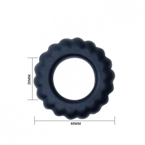 Фото товара: Эрекционное кольцо с крупными ребрышками Titan, код товара: BI-210145-0801/Арт.73234, номер 3