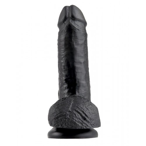 Купить Чёрный фаллоимитатор с мошонкой 7  Cock with Balls - 19,4 см. код товара: PD5506-23/Арт.73996. Секс-шоп в СПб - EROTICOASIS | Интим товары для взрослых 