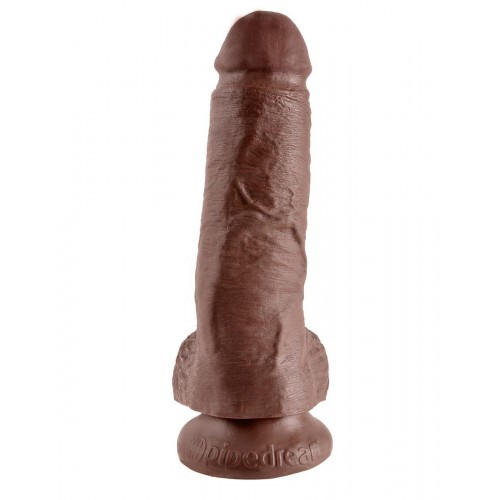 Купить Коричневый фаллоимитатор 8  Cock with Balls - 21,3 см. код товара: PD5507-29/Арт.73999. Секс-шоп СПб - EROTICOASIS | Интим интернет-магазин для взрослых 