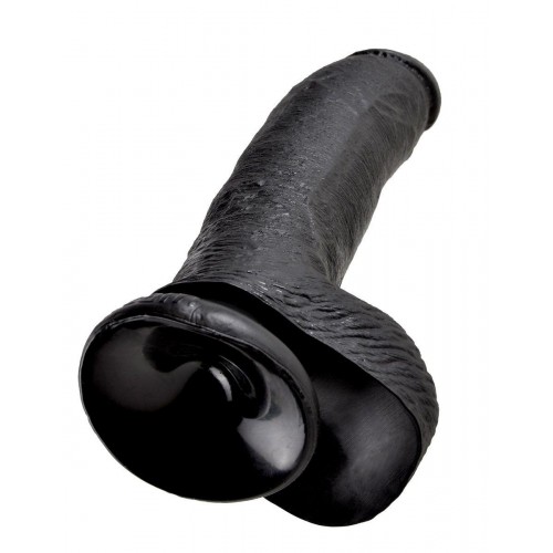 Фото товара: Чёрный фаллоимитатор 9  Cock with Balls - 22,9 см., код товара: PD5508-23/Арт.74000, номер 2