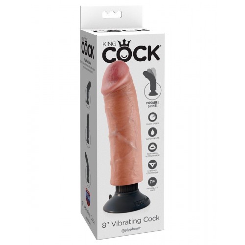 Фото товара: Вибромассажер на присоске 8  Vibrating Cock - 21,6 см., код товара: PD5403-21/Арт.74078, номер 6