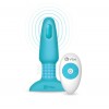 Купить Голубая вибропробка с ротацией шариков RIMMING REMOTE CONTROL PLUG TEAL - 15,2 см. код товара: BV-001-TL/Арт.74373. Секс-шоп в СПб - EROTICOASIS | Интим товары для взрослых 