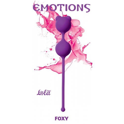 Фото товара: Фиолетовые вагинальные шарики Emotions Foxy, код товара: 4001-01Lola/Арт.74573, номер 1