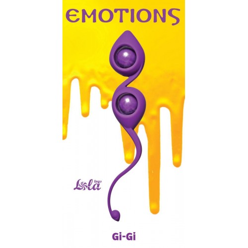 Фото товара: Фиолетовые вагинальные шарики Emotions Gi-Gi, код товара: 4003-01Lola/Арт.74576, номер 1