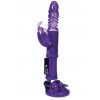Купить Фиолетовый вибратор с ротацией бусин, клиторальным стимулятором и надёжной присоской код товара: 765010/Арт.74984. Секс-шоп в СПб - EROTICOASIS | Интим товары для взрослых 