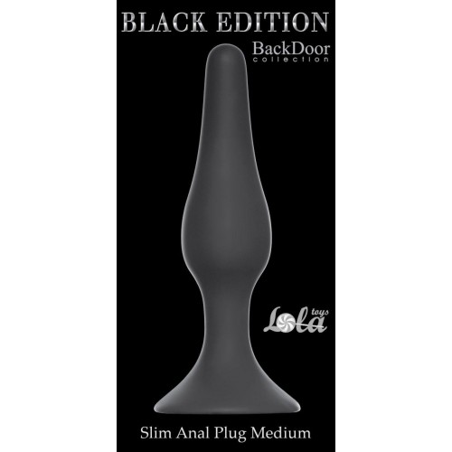 Фото товара: Серая анальная пробка Slim Anal Plug Medium - 11,5 см., код товара: 4206-03Lola/Арт.75222, номер 1