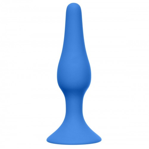 Купить Синяя малая анальная пробка Slim Anal Plug Small - 10,5 см. код товара: 4207-02Lola/Арт.75224. Секс-шоп в СПб - EROTICOASIS | Интим товары для взрослых 