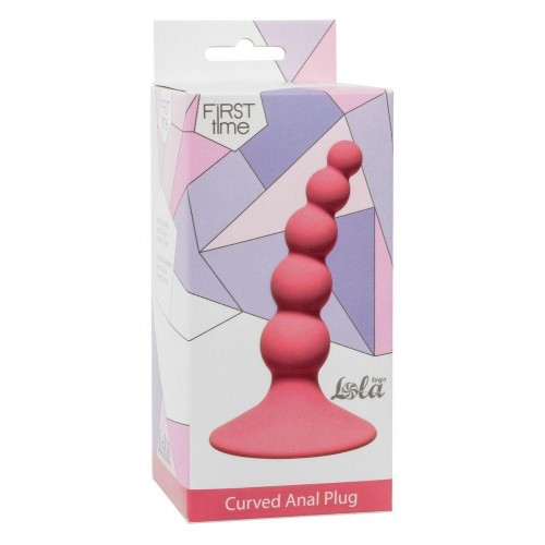 Фото товара: Розовая анальная пробка Ribbed Plug Pink - 10,5 см., код товара: 4108-01Lola/Арт.75577, номер 1