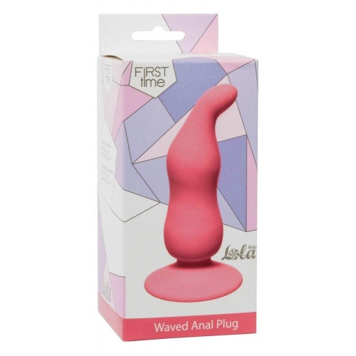 Фото товара: Розовая анальная пробка Waved Anal Plug Pink - 11 см., код товара: 4104-01Lola/Арт.75583, номер 1