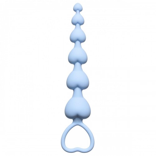Купить Голубая анальная цепочка Heart s Beads Blue - 18 см. код товара: 4101-02Lola/Арт.75586. Секс-шоп в СПб - EROTICOASIS | Интим товары для взрослых 