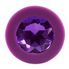 Фото товара: Фиолетовая анальная пробка с кристаллом - 8 см., код товара: 05171600000/Арт.75613, номер 2