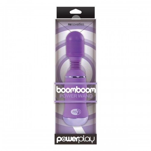 Фото товара: Фиолетовый вибромассажер с усиленной вибрацией BoomBoom Power Wand, код товара: NSN-0316-45/Арт.76166, номер 1