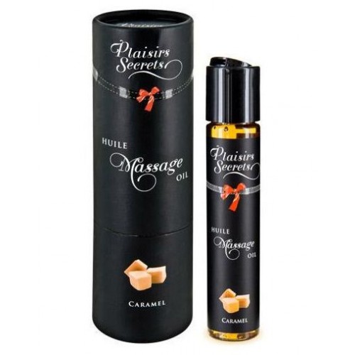 Купить Массажное масло с ароматом карамели Huile de Massage Gourmande Caramel - 59 мл. код товара: 826002 / Арт.77889. Секс-шоп в СПб - EROTICOASIS | Интим товары для взрослых 