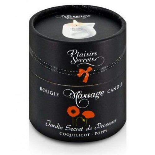 Фото товара: Массажная свеча с ароматом мака Jardin Secret De Provence Coquelicot - 80 мл., код товара: 826037/Арт.77895, номер 1