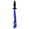 Купить Чёрная анальная пробка с синим хвостом Unicorn Tails Blue код товара: NSN-0509-17/Арт.78277. Секс-шоп в СПб - EROTICOASIS | Интим товары для взрослых 