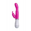 Фото товара: Ярко-розовый вибратор ToyFa A-toys с клиторальным стимулятором - 20 см., код товара: 761022/Арт.79338, номер 3