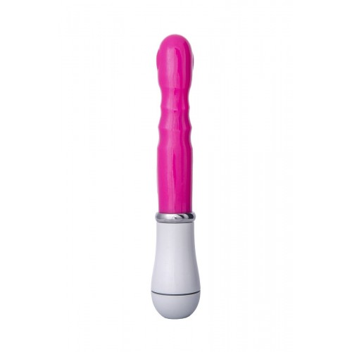 Фото товара: Ярко-розовый вибратор ToyFa A-toys с клиторальным стимулятором - 20 см., код товара: 761022/Арт.79338, номер 4
