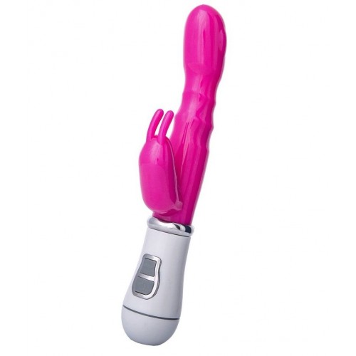 Купить Ярко-розовый вибратор ToyFa A-toys с клиторальным стимулятором - 20 см. код товара: 761022/Арт.79338. Секс-шоп в СПб - EROTICOASIS | Интим товары для взрослых 