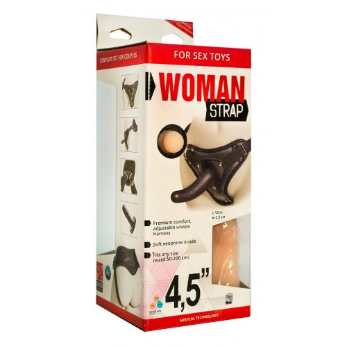 Фото товара: Женский страпон с вагинальной пробкой Woman Strap - 12 см., код товара: 837303/Арт.79351, номер 2