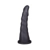 Фото товара: Женский страпон с чёрной насадкой и вагинальной пробкой - 18,5 и 10,5 см., код товара: 830303/Арт.79353, номер 2