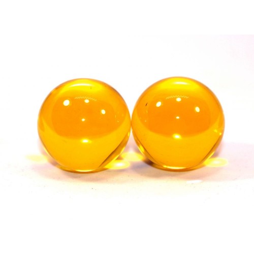 Фото товара: Желтые вагинальные шарики в силиконовой оболочке, код товара: 47175-MM / Арт.79594, номер 1