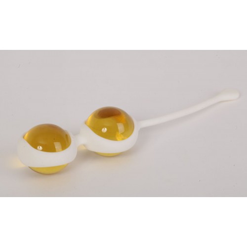Купить Желтые вагинальные шарики в силиконовой оболочке код товара: 47175-MM / Арт.79594. Секс-шоп в СПб - EROTICOASIS | Интим товары для взрослых 