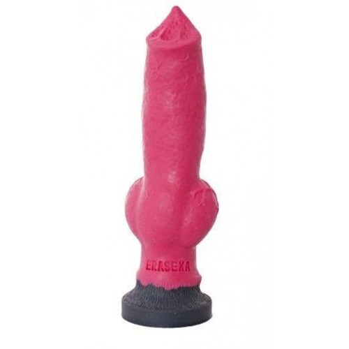 Купить Розовый фаллоимитатор собаки  Акита  - 25 см. код товара: zoo8/Арт.81047. Секс-шоп в СПб - EROTICOASIS | Интим товары для взрослых 