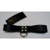 Купить Чёрные широкие ременные наручники с полукольцом код товара: Р2241/Арт.81744. Секс-шоп в СПб - EROTICOASIS | Интим товары для взрослых 