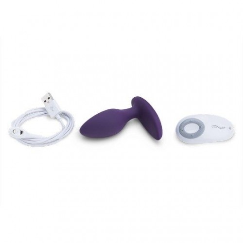Фото товара: Фиолетовая анальная пробка для ношения Ditto с вибрацией и пультом ДУ - 8,8 см., код товара: SNDTSG4/Арт.81854, номер 6