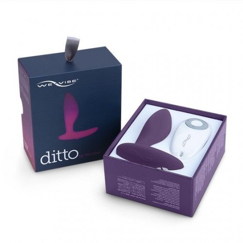 Фото товара: Фиолетовая анальная пробка для ношения Ditto с вибрацией и пультом ДУ - 8,8 см., код товара: SNDTSG4/Арт.81854, номер 9