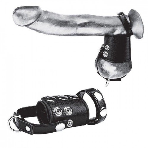 Купить Кольцо на член и мошонку Cock Ring With 2  Ball Stretcher And Optional Weight Ring код товара: BLM3045/Арт.83715. Секс-шоп в СПб - EROTICOASIS | Интим товары для взрослых 