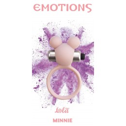 Розовое эрекционное виброколечко Emotions Minnie Light pink