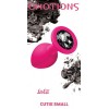 Фото товара: Малая розовая анальная пробка Emotions Cutie Small с чёрным кристаллом - 7,5 см., код товара: 4011-02Lola/Арт.83831, номер 2