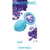 Фото товара: Малая голубая анальная пробка Emotions Cutie Small с фиолетовым кристаллом - 7,5 см., код товара: 4011-05Lola/Арт.83835, номер 2