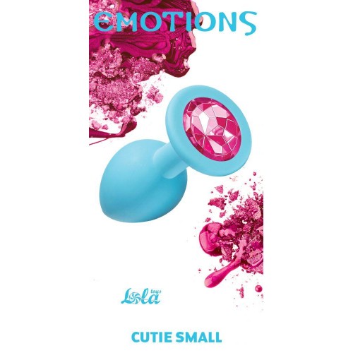 Фото товара: Малая голубая анальная пробка Emotions Cutie Small с розовым кристаллом - 7,5 см., код товара: 4011-06Lola/Арт.83836, номер 2
