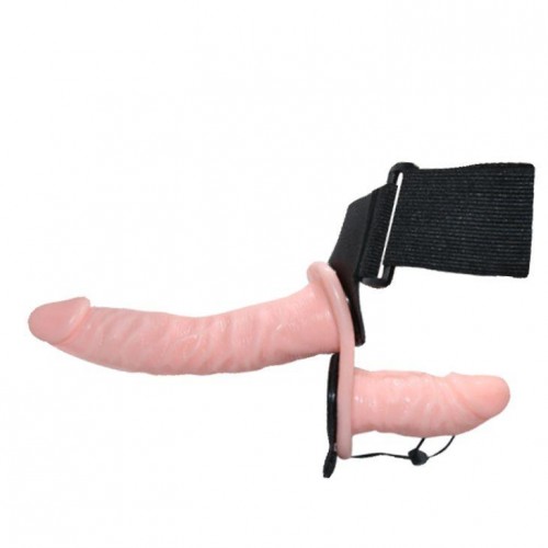 Фото товара: Женский страпон с вибрацией и вагинальной пробкой Ultra Passionate Harness - 18 см., код товара: BW-022049-1002/Арт.84718, номер 3