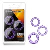 Фото товара: Набор из 3 фиолетовых эрекционных колец Stay Hard Beaded Cockrings, код товара: BL-00011/Арт.84804, номер 1