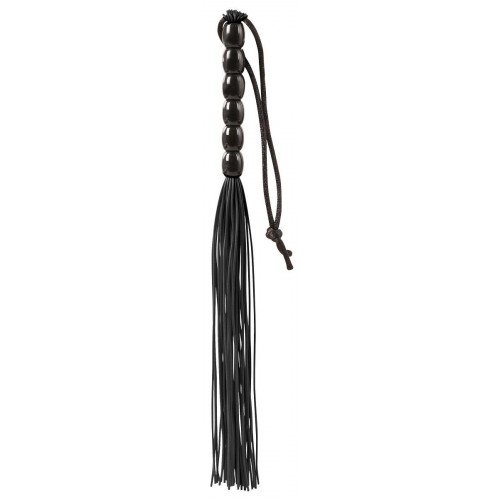 Купить Чёрная мини-плеть из резины Rubber Mini Whip - 22 см. код товара: 520009/Арт.84841. Секс-шоп в СПб - EROTICOASIS | Интим товары для взрослых 