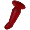 Фото товара: Красная изогнутая анальная пробка - 13 см., код товара: 30153/Арт.84980, номер 1