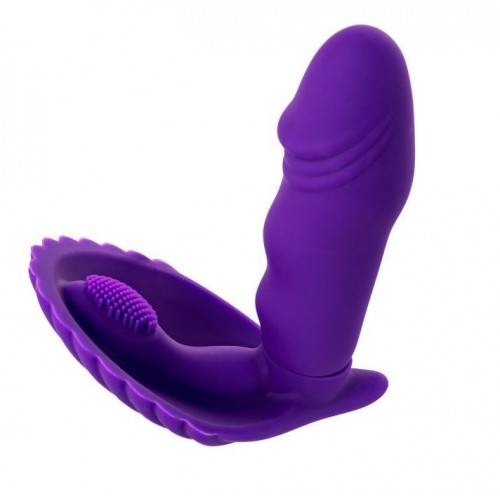 Купить Фиолетовый вибратор для ношения в трусиках код товара: 761029/Арт.87872. Секс-шоп в СПб - EROTICOASIS | Интим товары для взрослых 