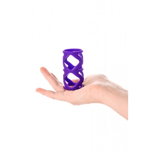 Фото товара: Фиолетовая насадка-сетка на пенис - 7,5 см., код товара: 768004/Арт.87876, номер 4