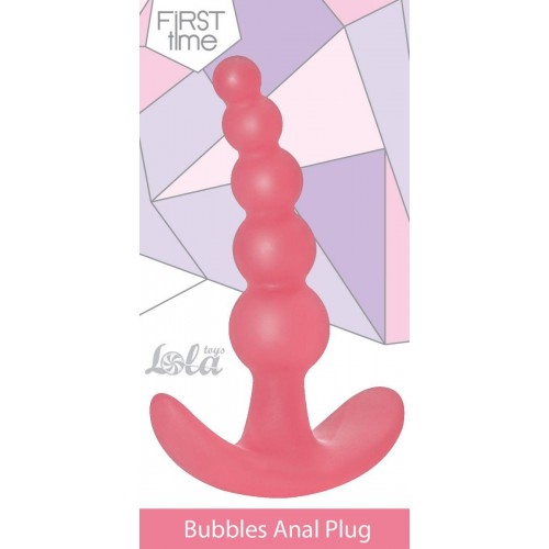 Фото товара: Розовая анальная пробка Bubbles Anal Plug - 11,5 см., код товара: 5001-01lola/Арт.88045, номер 2