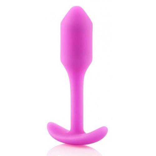 Фото товара: Розовая пробка для ношения B-vibe Snug Plug 1 - 9,4 см., код товара: BV-007-FUC/Арт.88267, номер 4
