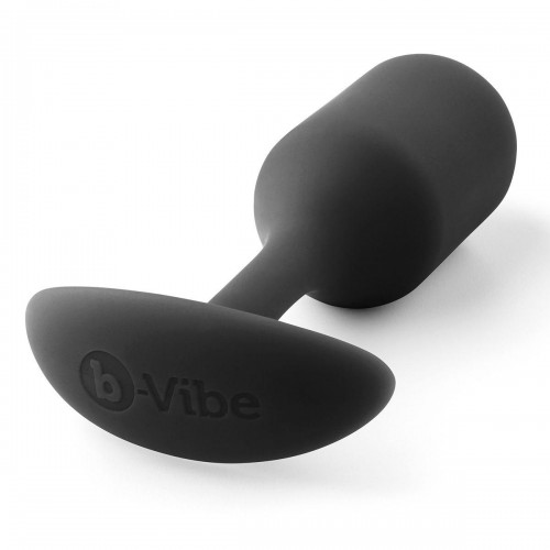 Фото товара: Чёрная пробка для ношения B-vibe Snug Plug 2 - 11,4 см., код товара: BV-008-BLK/Арт.88270, номер 1