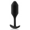 Фото товара: Чёрная пробка для ношения B-vibe Snug Plug 2 - 11,4 см., код товара: BV-008-BLK/Арт.88270, номер 4