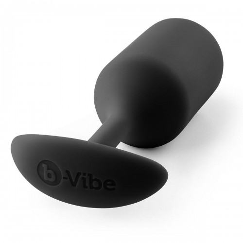 Фото товара: Чёрная пробка для ношения B-vibe Snug Plug 3 - 12,7 см., код товара: BV-009-BLK/Арт.88272, номер 1