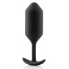Фото товара: Чёрная пробка для ношения B-vibe Snug Plug 3 - 12,7 см., код товара: BV-009-BLK/Арт.88272, номер 4